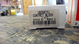 LOT OF 2--CUTLER-HAMMER 10250T51 CONTACT BLOCK 1 N.C.