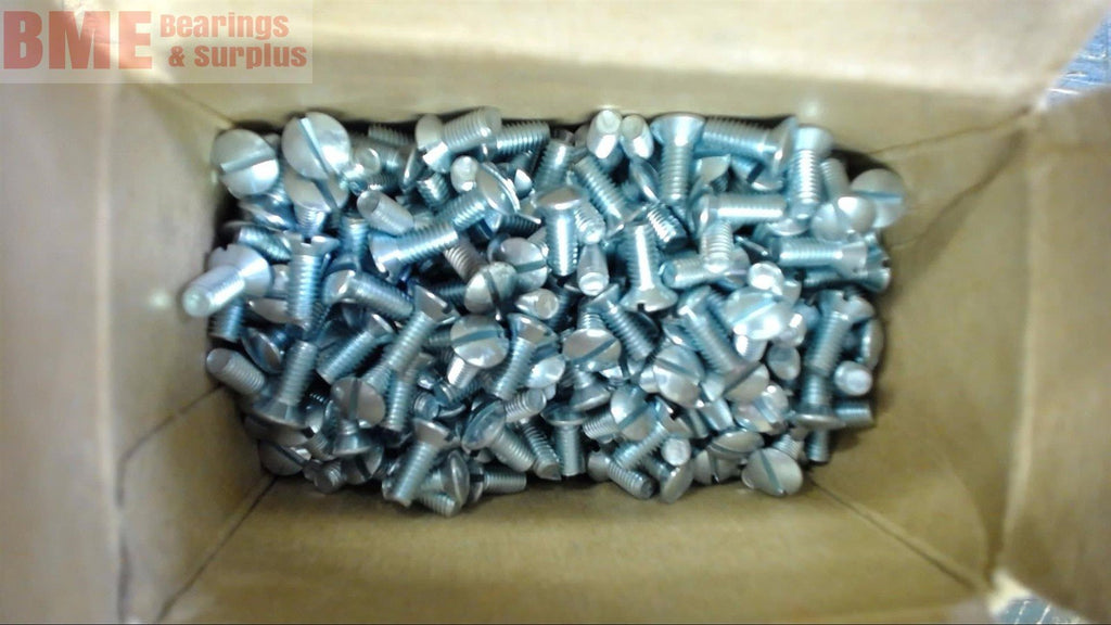 LOT OF 1000 4X10 SLOTTED OVAL HEAD SCREWS