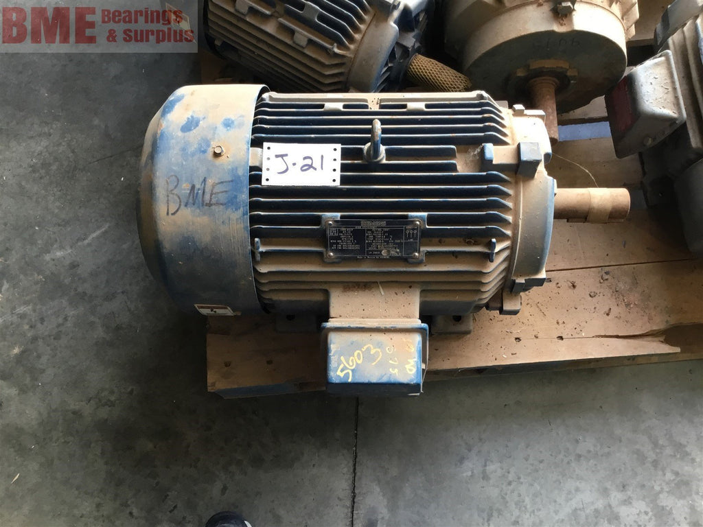 SIEMENS RGZP 10 HP AC MOTOR 575 VOLTS, 1165 RPM, 6P, 256T FRAME,