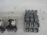 LOT OF 5, VARIOUS TERMINAL BLOCKS AND RELAYS