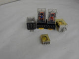 Lot Of 7, Various Sized Terminal Blocks And Relays