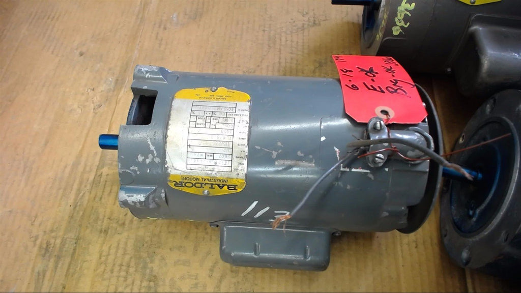 BALDOR 1/2 HP AC MOTOR 115/230 VOLTS, 3450 RPM, 2P, 56CZ SINGLE PHASE, 60 HZ