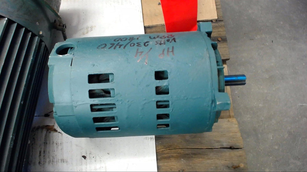 1/4 HP AC MOTOR 230/460 VOLTS, 1800 RPM, NO DATA PLATE