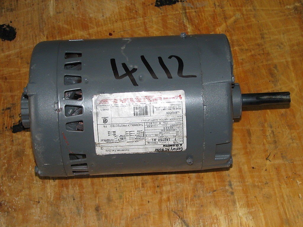 Ao Smith 1/2 Hp Motor - H564 - 230/460 V - 56Y Frame - 1140 Rpm - Dp - Rebuilt