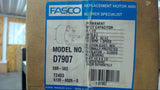 FASCO D7907 1/2 HP AC MOTOR, 208/230 VOLTS, 1075 RPM, SINGLE PHASE