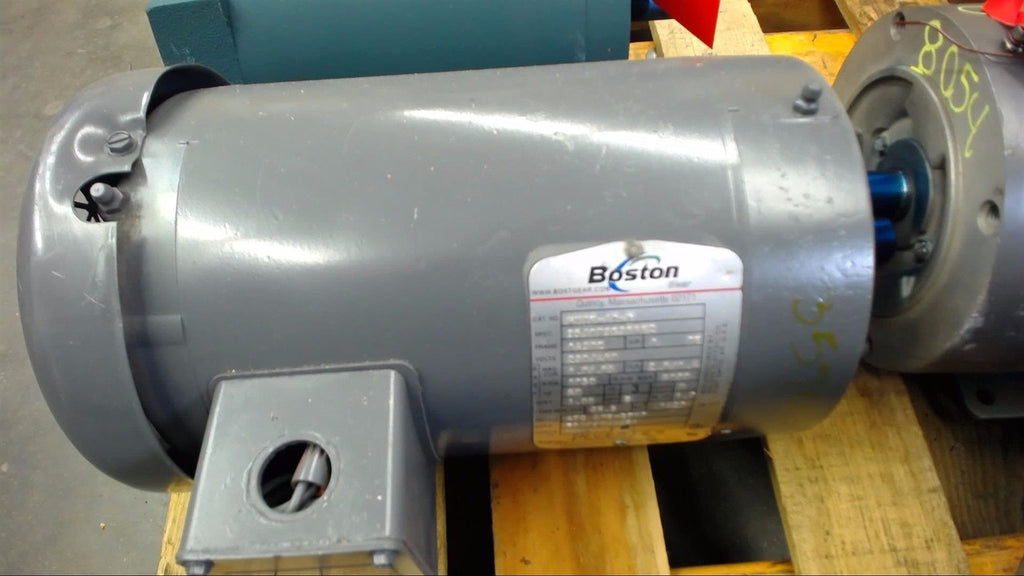 BOSTON HUTF-10-B 1 HP AC MOTOR 230/460 VOLTS, 1750 RPM, 4P, 143TC FRAME