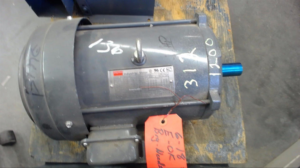 Dayton 3Kw98G 2 Hp Ac Motor 208-230/460 Volts, 1170 Rpm, 6P, 3 Phase 60 Hz Tefc