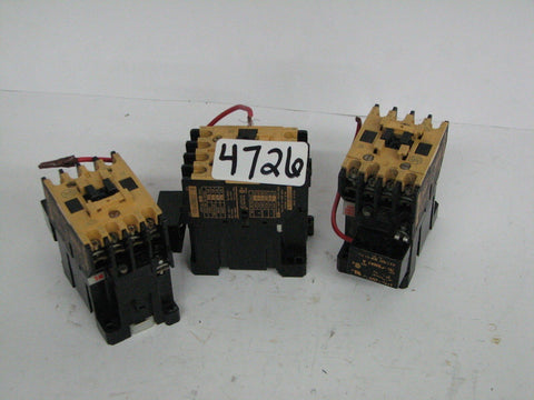 3 Allen Bradley 100-A09Nd3 Contactors 120Vac 60Hz Coils W/ Surge Protectors