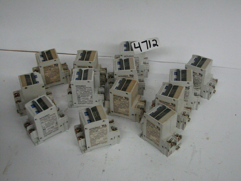 13 Mitsubishi CP30-BA Breakers 2 Pole 10A 250VAC 125VDC 5A 250VAC/125VDC .5A