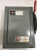 CUTLER HAMMER DG222N GENERAL DUTY SAFETY SWITCH SERIES A 60 AMP 240V 3 WIRE