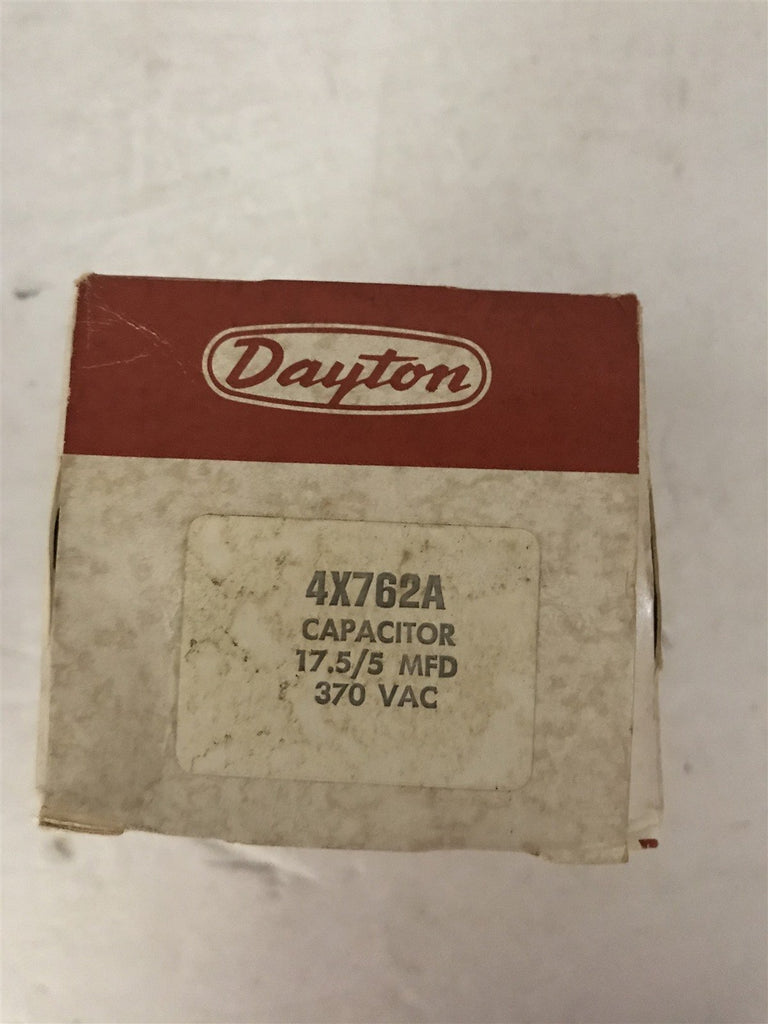 DAYTON 4X762A CAPACITOR 17.5/5MFD 370VA