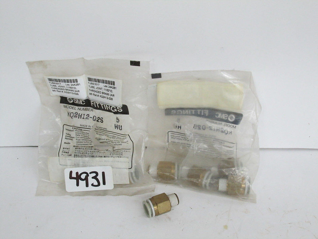 8 SMC Male Brass Fittings KQ2H12-02S