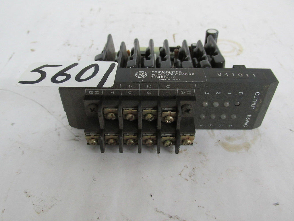 GE OUTPUT MODULE - IC610MDL175A - 841011 - 115VAC - 8 CIRCUITS