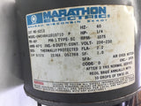 MARATHON NO-X213 1/4 HP HVAC MOTOR 208-230 V, 1075 RPM, SINGLE PHASE 48Y FRAME