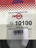 ROTARY BELT 12-10100 REPLACES MTD 754-0486