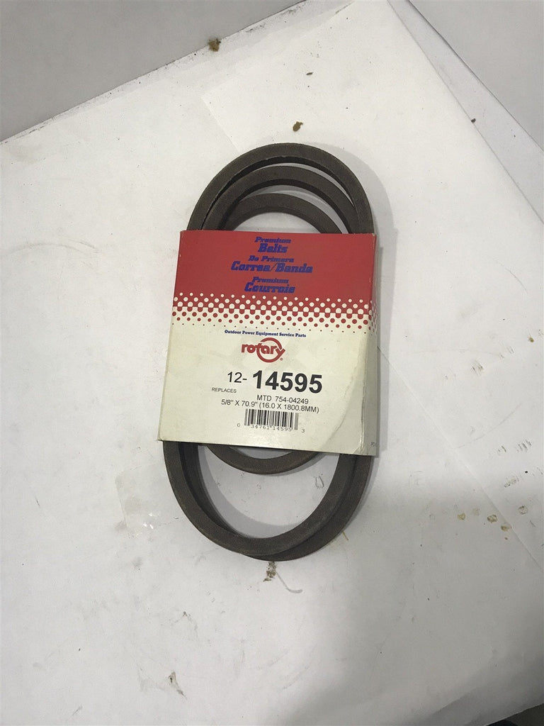 ROTARY BELT 12-14595 REPLACES MTD 754-04249