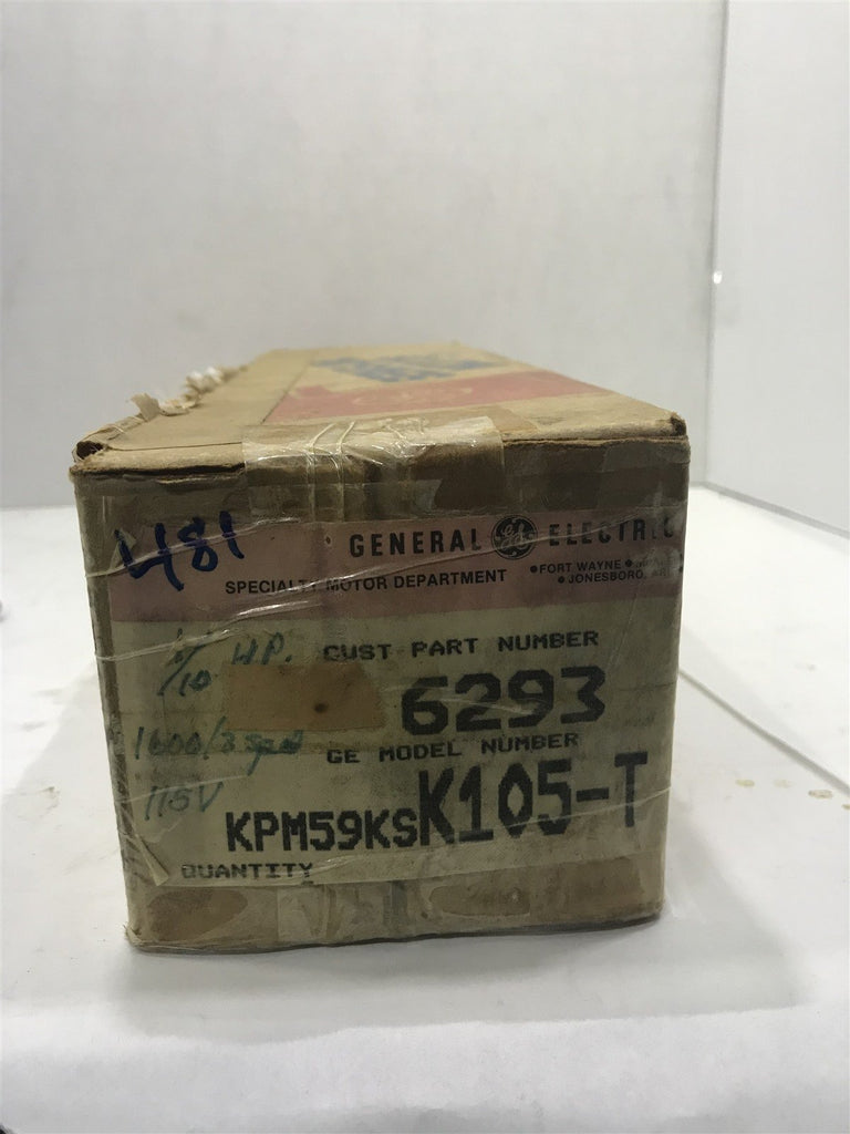 GE KPM59KSK105-T 6293 1/10HP 115V 1600/3 SPEED