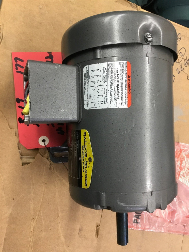 BALDOR M3531 .25 HP AC MOTOR 230/460 VOLTS, 1140 RPM, 6P, 56 FRAME 3 PHASE