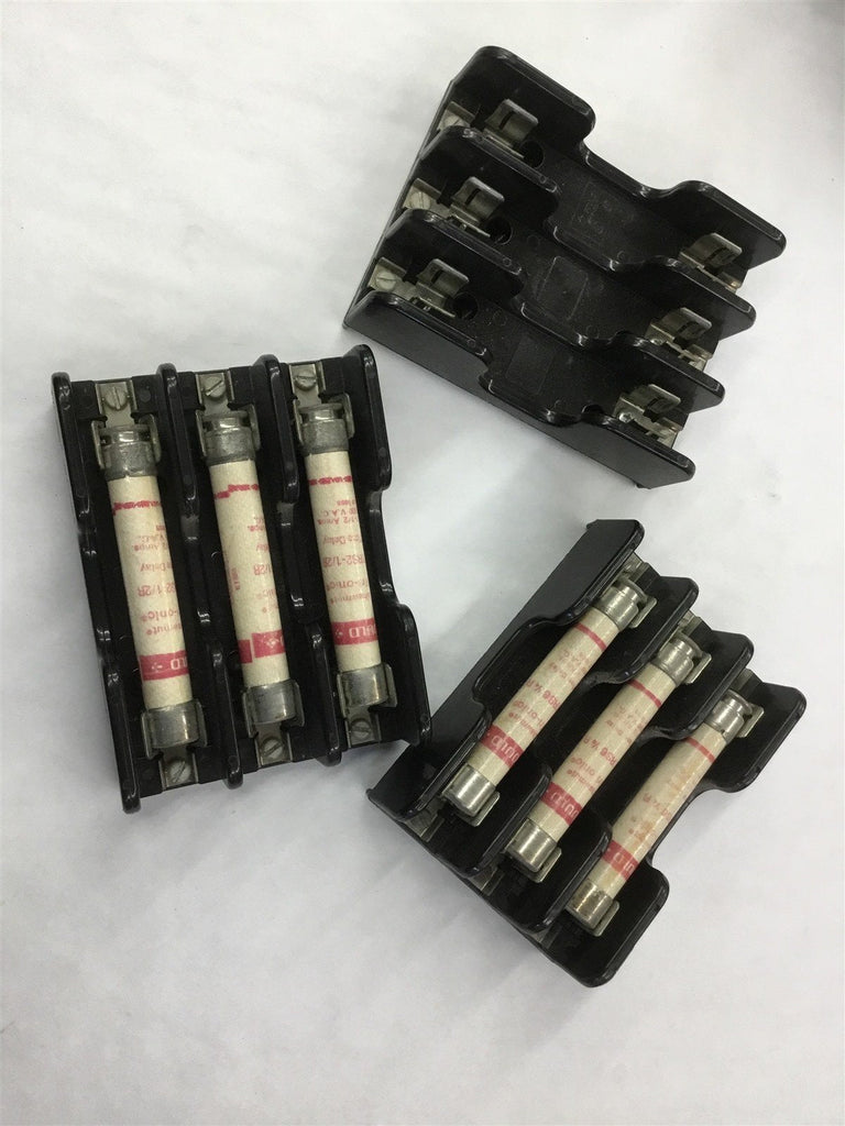 LOT OF 3-- GOULD 60313 FUSE BLOCK 600 VOLTS, 30 AMPS