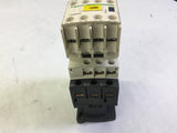 SCHNEIDER LC1 D09 CONTACTOR 480 VOLTS @ 5 HP 110 VOLT COIL W/ LADN22