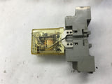 LOT OF 5 IDEC RY4S-UL RELAY AC 110-120 VOLTS WITH BASE