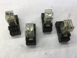 LOT OF 4--OMRON MY4N 6 AMP @ 240 VAC 24 VDC COIL