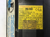 FANUC A06B-0163-B175 1.8 KW, AC SERVO MOTOR 161 VOLTS, 6.8 AMP, 3000 RPM, 200 HZ