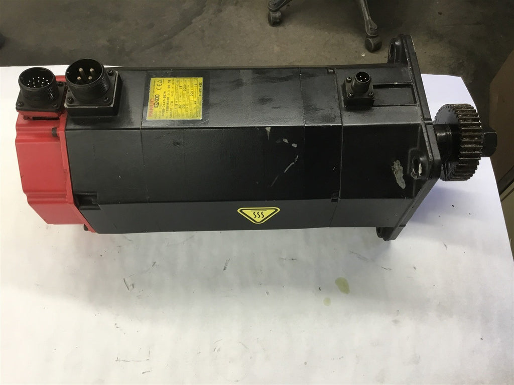 FANUC A06B-0147-B675 AC SERVO MOTOR 3.8 KW, 15 AMP, 133 HZ, 2000 RPM, 200 VOLT