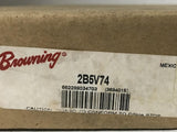 Browning 2B5V74 Split Taper Sheave 2 Groove A B or 5V Belt Uses B Bushing