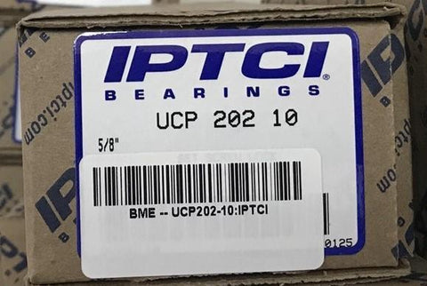 IPTCI UCP 202 10 Pillow Block, Set Screw Lock, High Shaft Height, Bore Dia. 5/8"