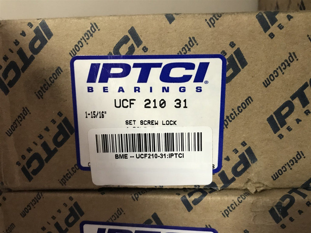 IPTCI UCF 210 31 1-15/16" Square 4 Bolt Flange Block Mounted Bearing Unit