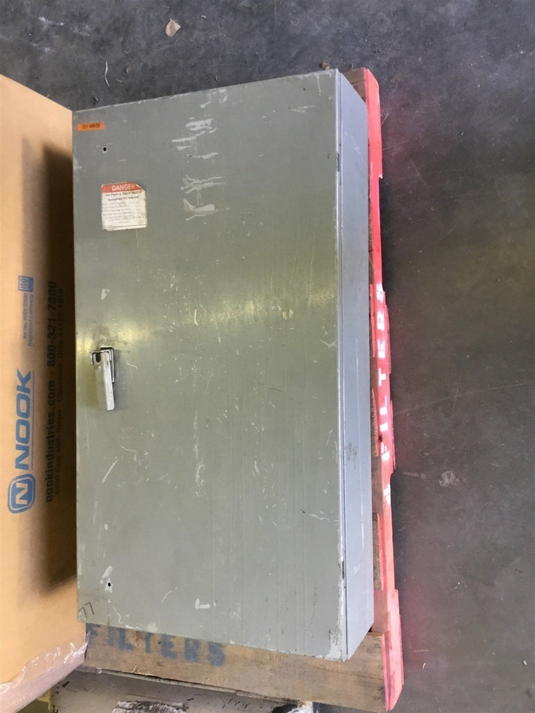 PANEL BOARD 38 X 20 X 8 TYPE 12 ENCLOSURE W/ 28 EA 20 AMP, 1 EA 50 AMP BREAKERS