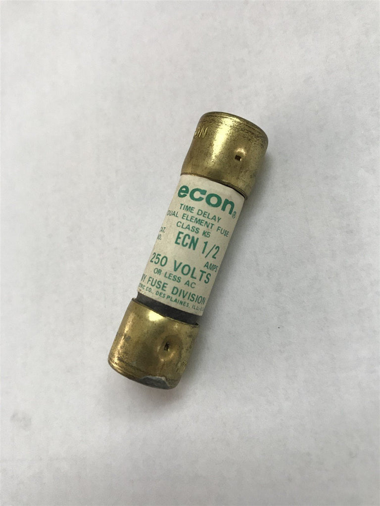 ECON ECN 1/2 FUSES 250V LOT OF 3