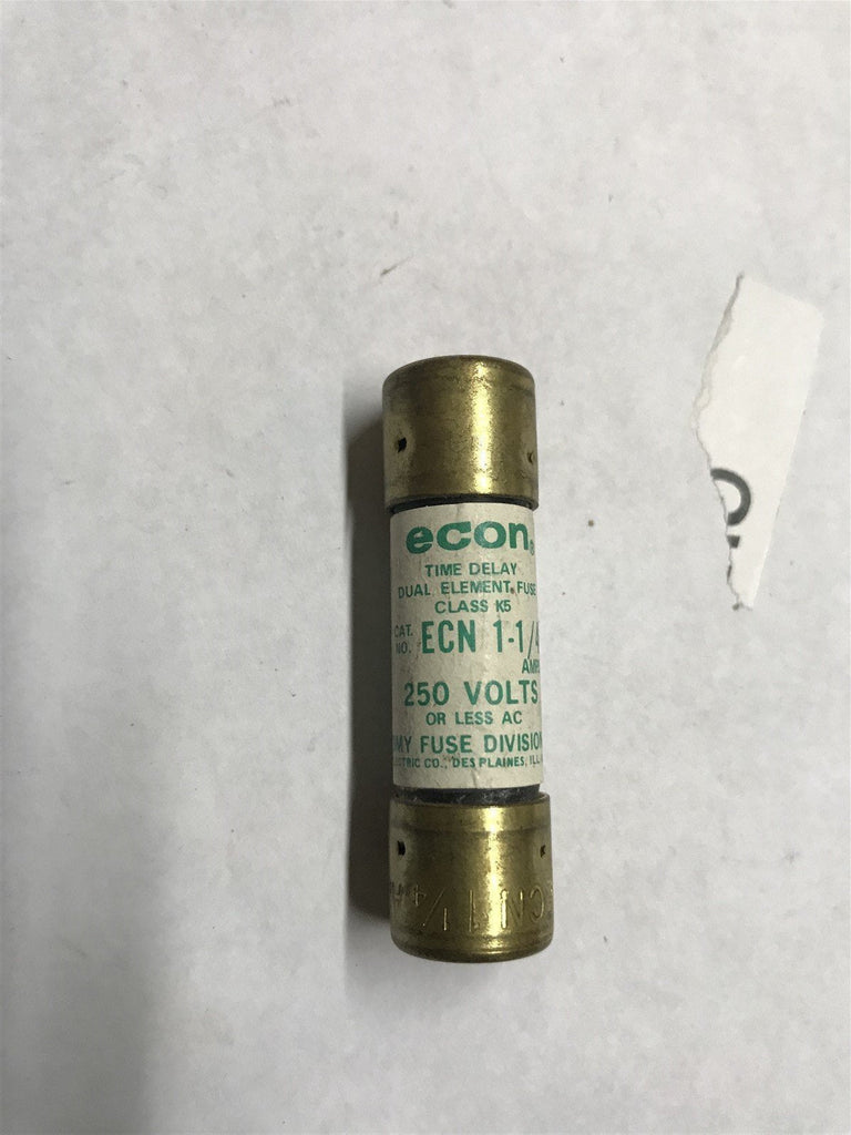 ECON ECN 1 1/4 FUSES LOT OF 4