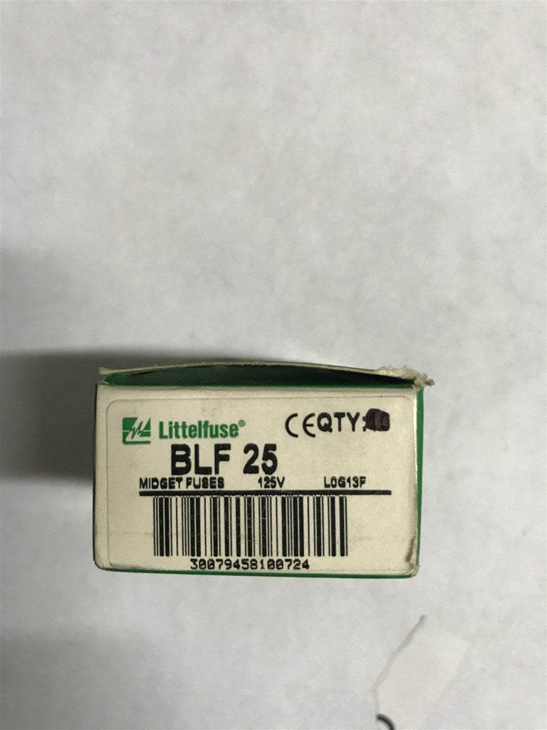 LITTELFUSE BLF25 FUSES LOT OF 7 25AMP 125V