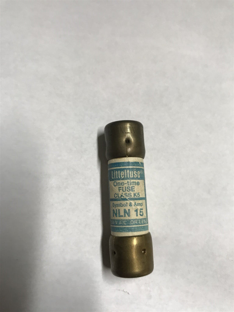 LITTELFUSE NLN 15 LOT OF 10 FUSES