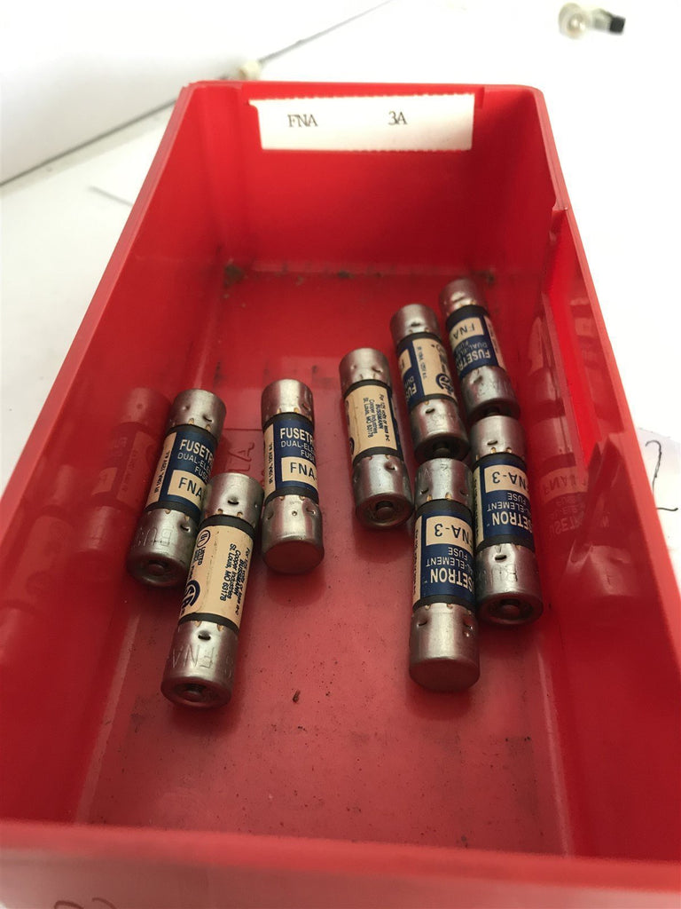 FUSETRON FNA 3 LOT OF 8 FUSES