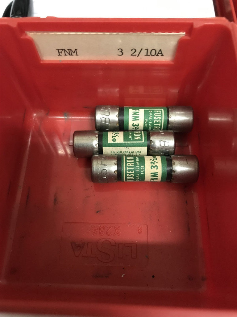 FUSETRON FNM 3 2/10 LOT OF 3 FUSES