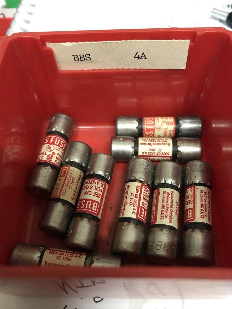 BUSSMANN BBS 4 LOT OF 9 FUSES