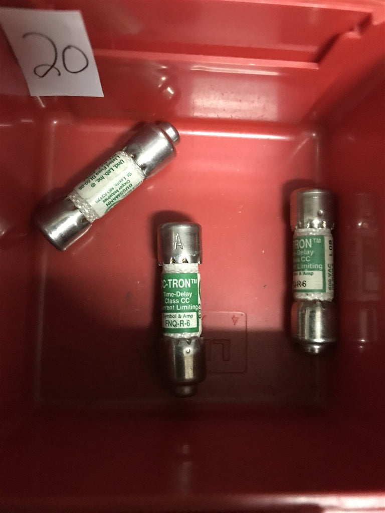 FUSETRON FNQ R 6 LOT OF 3 FUSES