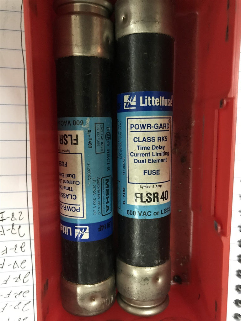 LITTELFUSE FLSR 40 LOT OF 2 FUSES