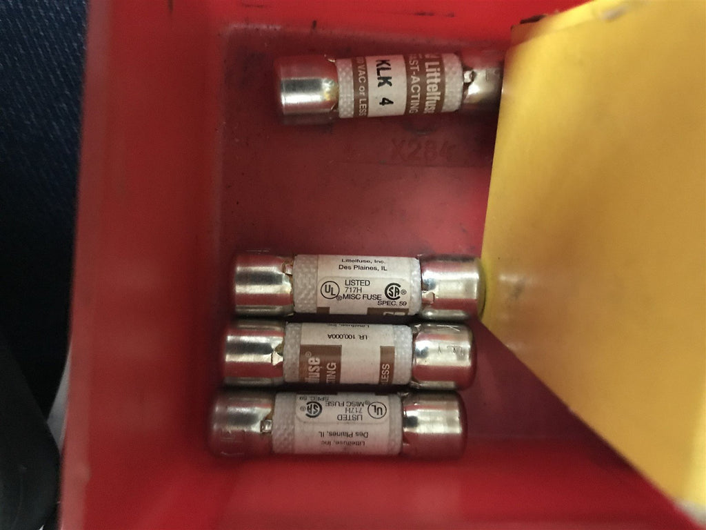 LITTELFUSE KLK 4 LOT OF 4 FUSES