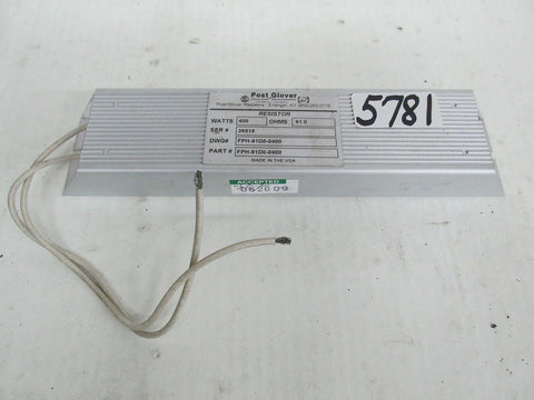 POST GLOVER RESISTOR   FPH-91D0-0400  -39519  - WATTS 400 -  OHMS 91.0