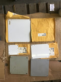 LOT OF 6 ASSORTED BACKPLATES FOR ENCLOSURE, E6P6, E10P8, JB884,