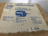 UNIVERSAL EELCTRIC 422 6.0 AMPS HVAC MOTOR 1 HP 230 VOLTS 1375 RPM SINGLE PHASE