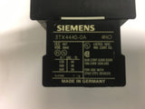 SIEMENS 3TF2010-0BB4 CONTACTOR 460 V @ 5 HP 24 DC COIL W/ 3TX4440-0A