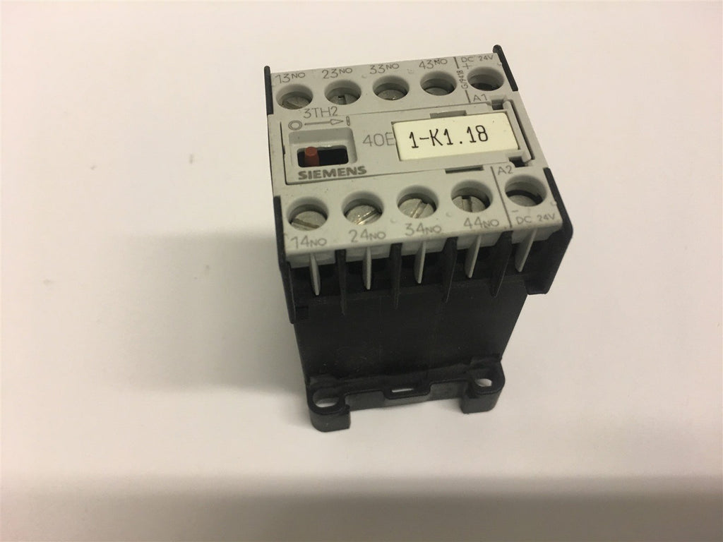 SIEMENS 3TH2040-0BB4 CONTACTOR 24 VDC COIL