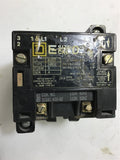 SQUARE D 8502-SB02 NEMA SIZE 0 STARTER 460 V @5 HP 120 VOLT COIL