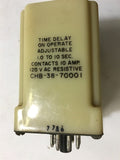 AMF POTTER & BRUMFIELD CHB-38-70001 TIME DELAY RELAY 1.0-10 SEC