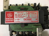 GENERAL ELECTRIC CR206B0 NEMA SIZE 0 CONTACTOR 460 V @ 5 HP 115 V COIL